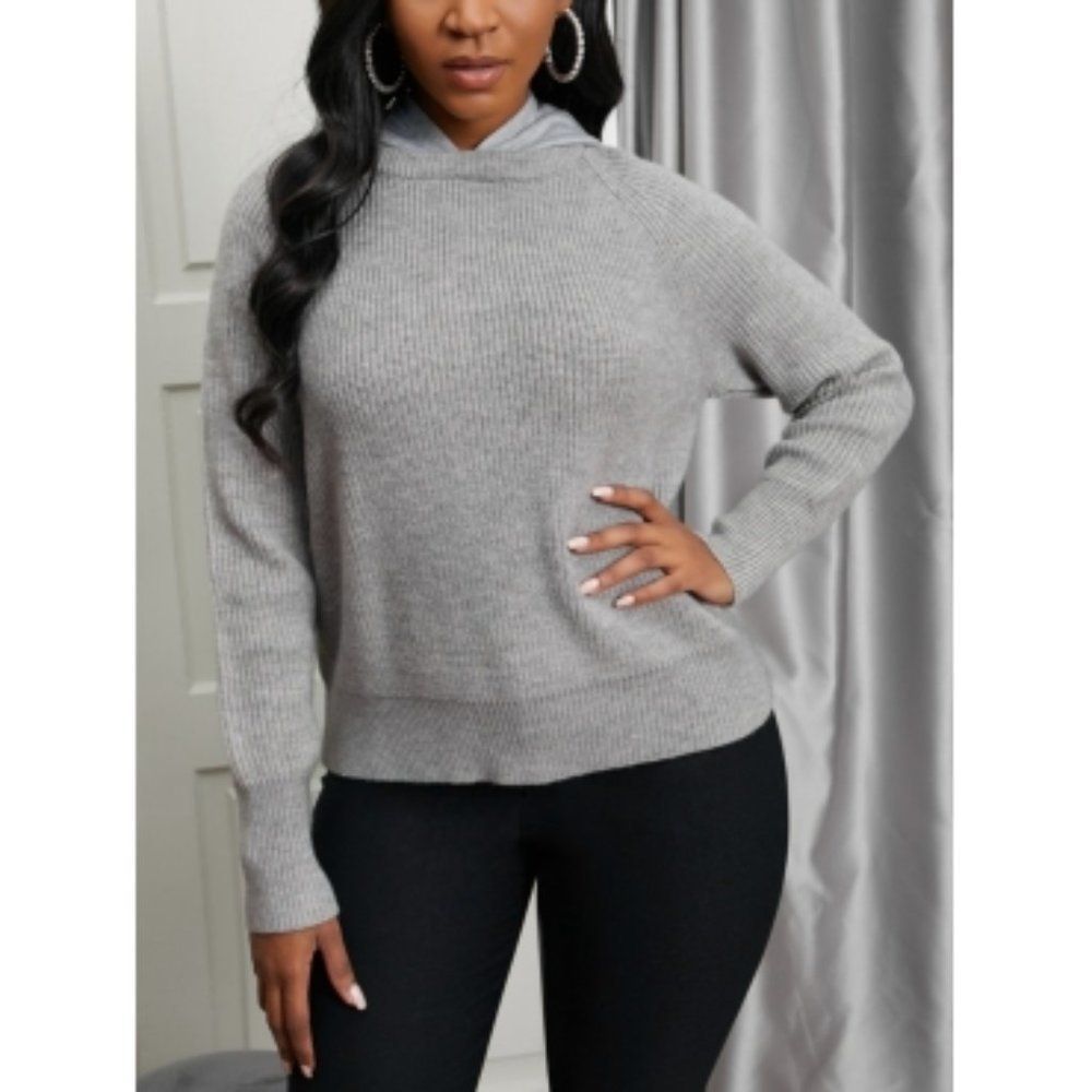 Gray Hooded Sweater